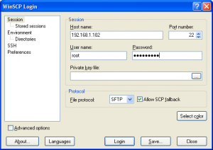 winscp-connessione-nslu2